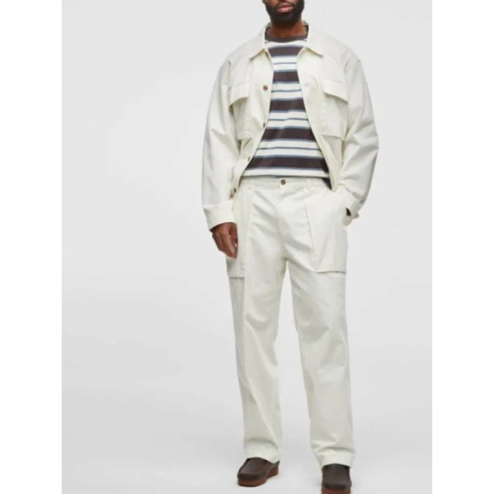 Mode of One Mens Relaxed Fit Utility Pants 33 Neo Natural White‎ 100188087MN NWT